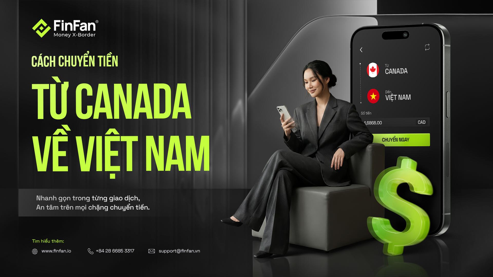 CÁCH CHUYỂN TIỀN TỪ CANADA VỀ VIỆT NAM AN TOÀN VÀ NHANH CHÓNG 