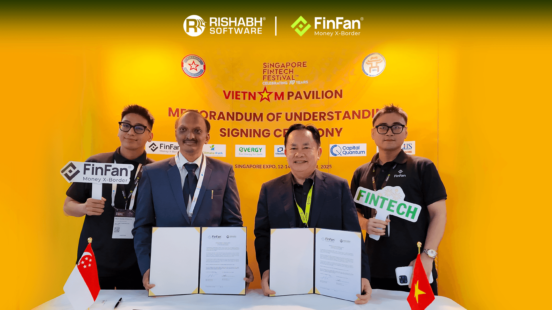 FinFan and Rishabh Software Sign MoU about Strategic Partnership to Develop Embedded Finance and RegTech Solutions in Vietnam